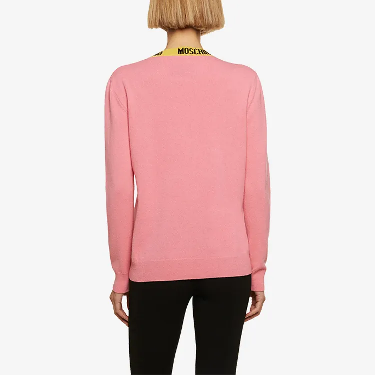 MOSCHINO Cashmere Sweaters Women's Pink-3