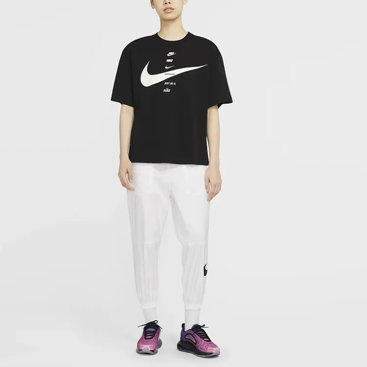 Nike T Shirts Women's Black-2