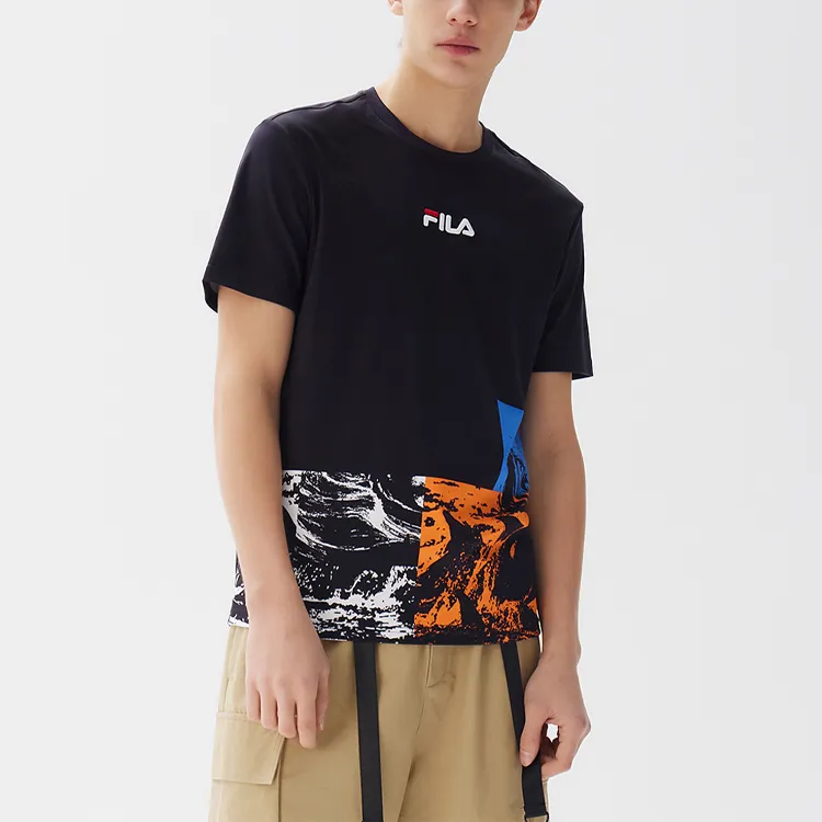 FILA T-Shirts Men Navy Blue-4