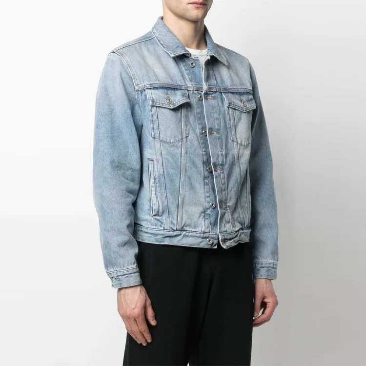 OFF WHITE SS21 Denim Jackets Men Blue-3