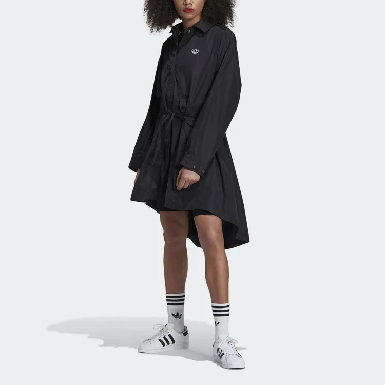 Adidas Originals Trench Coats Women's Black-1