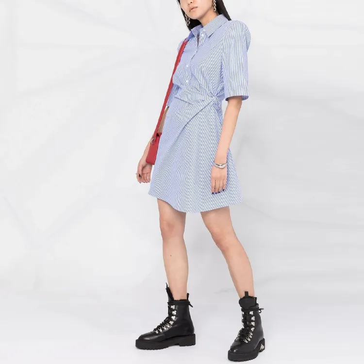 OFF-WHITE SS21 Short-Sleeved Dresses Women's Blue-3