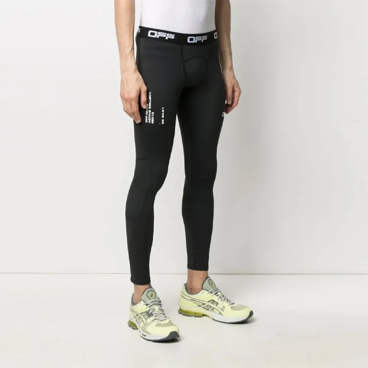 OFF WHITE Logo waistband Active Tights-3