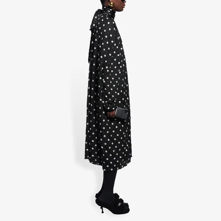 Balenciaga Long-Sleeved Dresses Women's Black-3