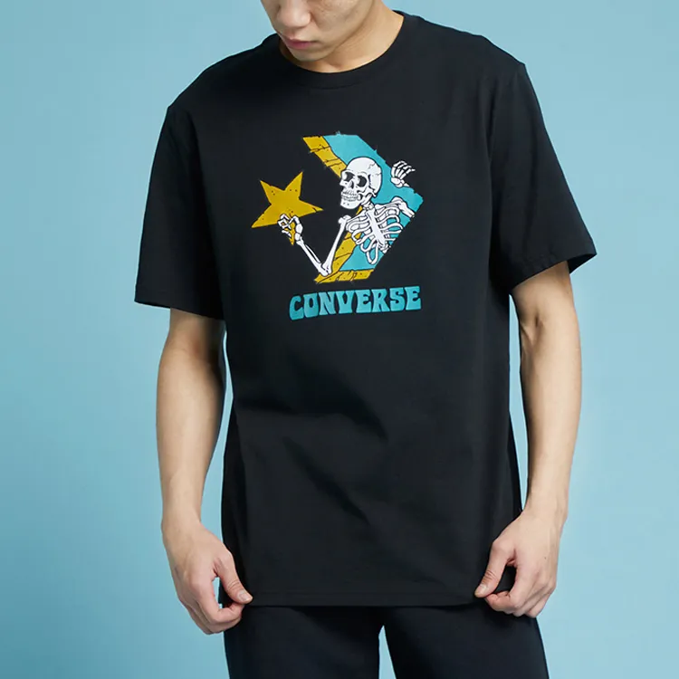 Converse T-Shirts Men Black-2