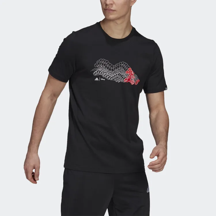 Disney X Adidas Disney Co branded T Shirts Men Black-2