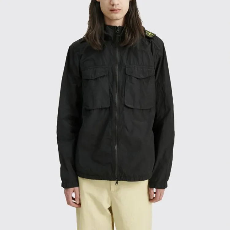 STONE ISLAND SS21 Jackets Coats Men's Black-4