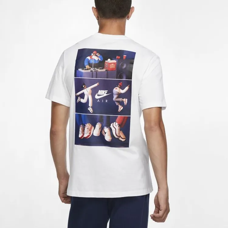 Nike T Shirts Men White-4