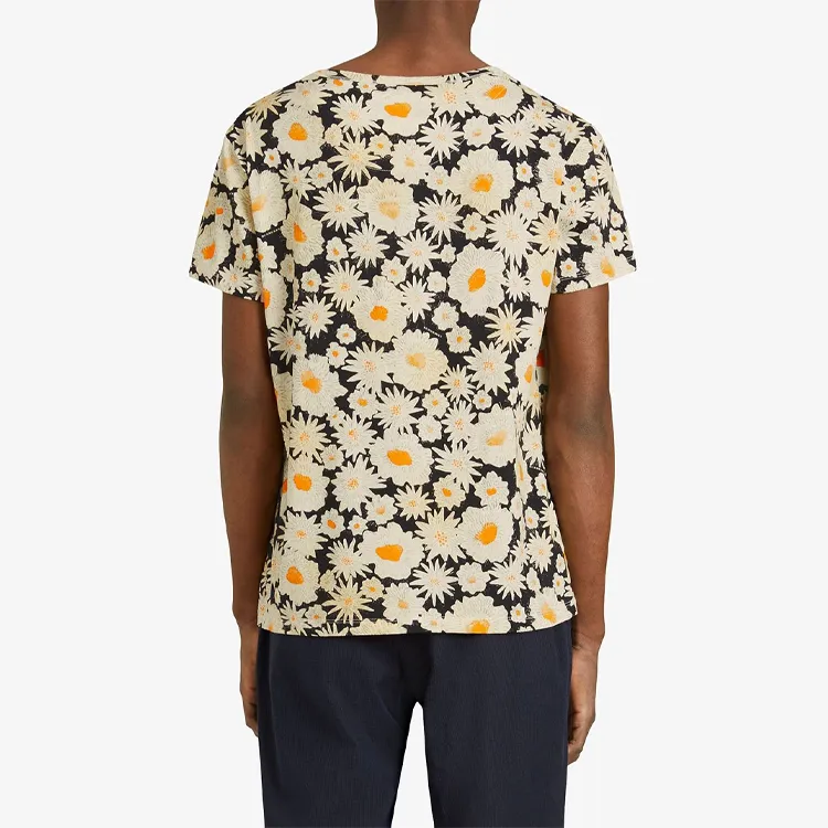 Burberry T-Shirts Men Navy Blue-2