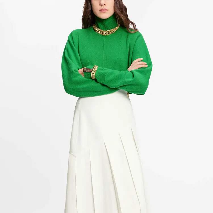 LOUIS VUITTON SS21 Casual Long Skirt Women's White-4