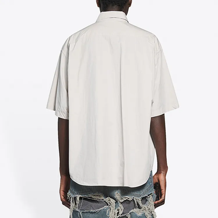 Balenciaga Shirts Men Gray-5