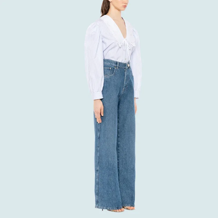 MIU MIU Shirts Women's Light Blue-3