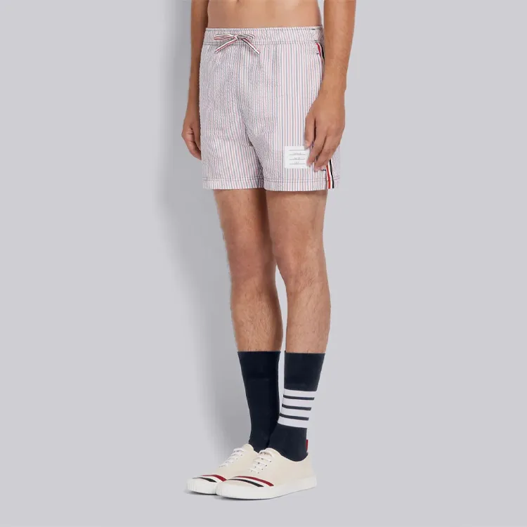 THOM BROWNE Beach Shorts Men Pink-3