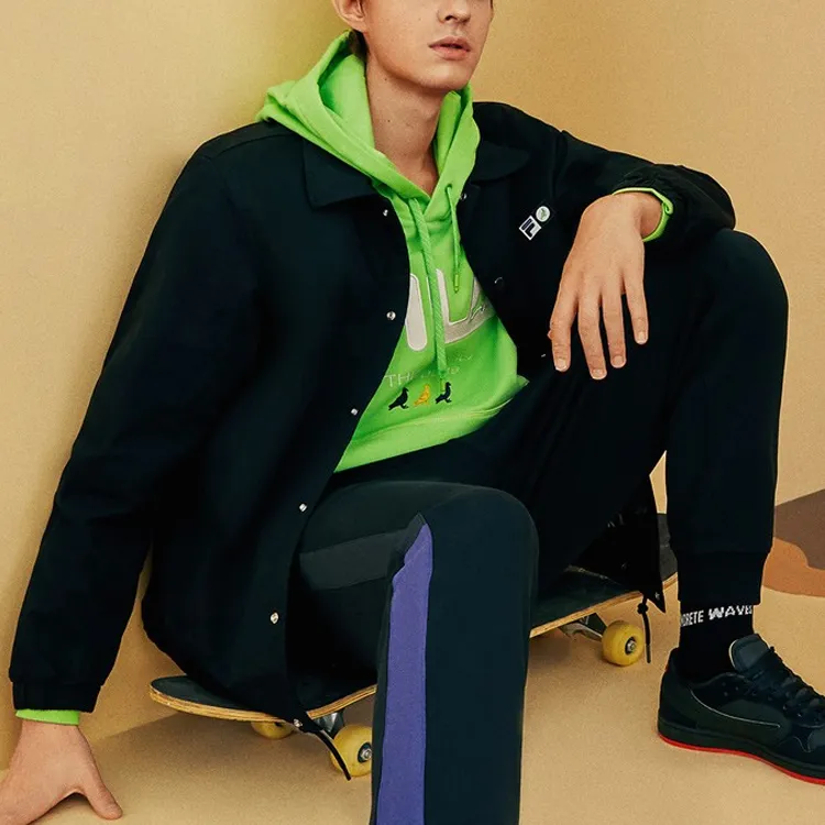 Staple X FILA FUSION Jackets Men Black-6