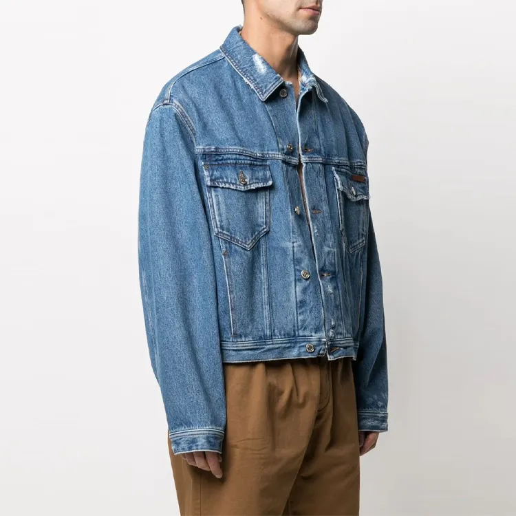 Golden Goose Denim Jacket Men's Blue-2
