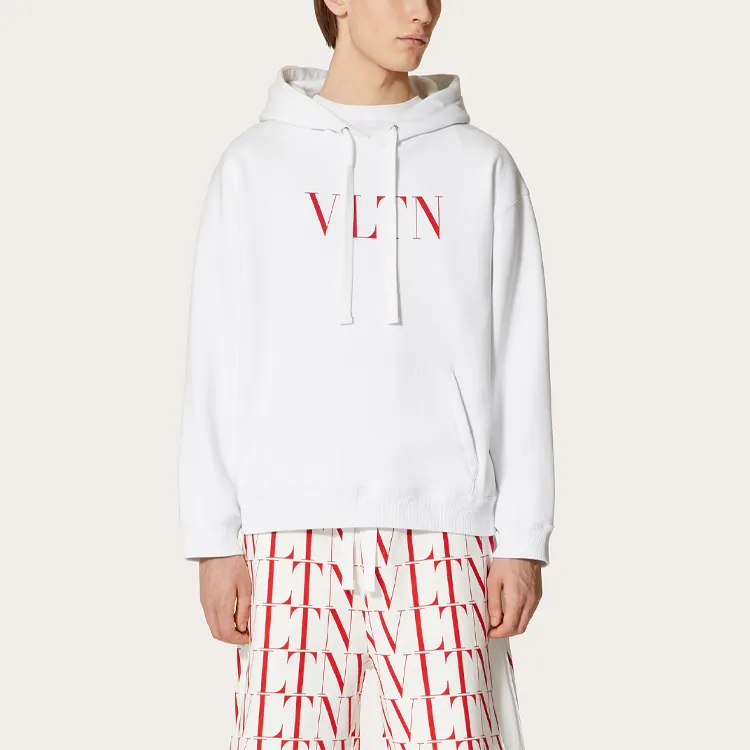 Valentino Vltn Logo Printed Long-Sleeved Hoodie-2