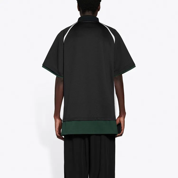 Balenciaga Polo Shirts Men Black-4