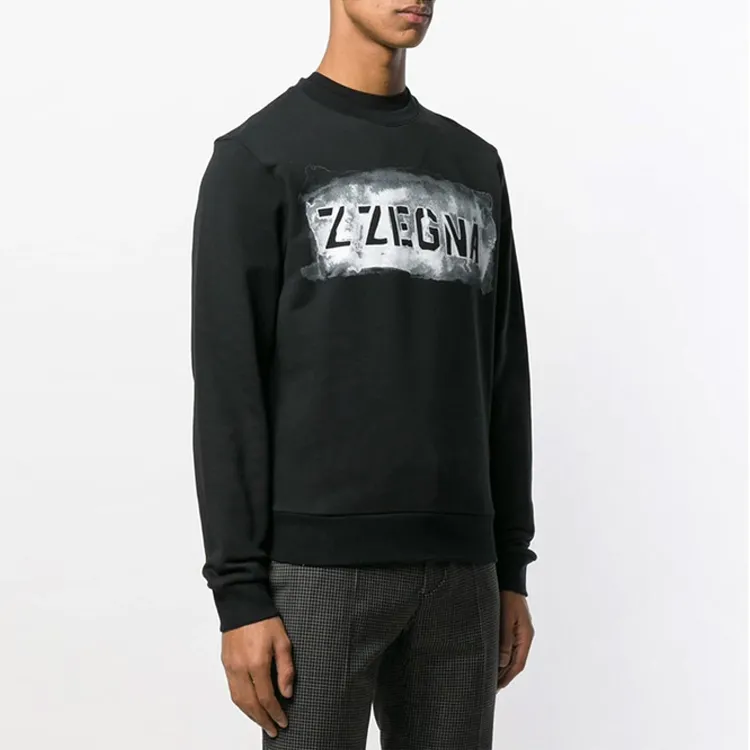 Zzegna Sweatshirts Men Black-5