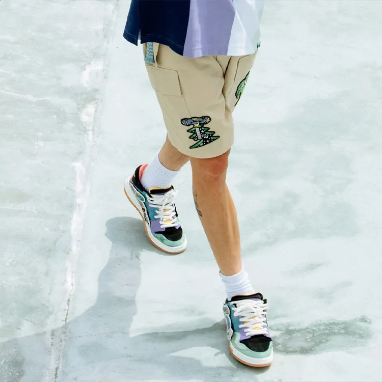 LiNing Li Ning X Steven Harrington Casual Shorts Unisex Khaki-4