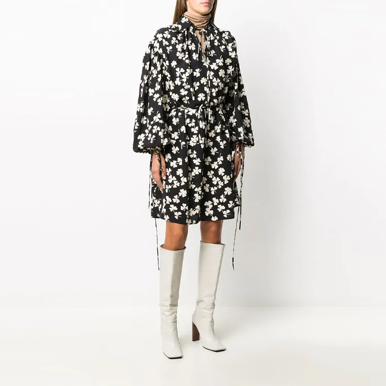 LOEWE Long Sleeved Dresses Women's Black-2