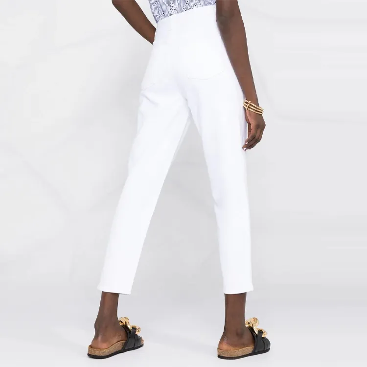 J BRAND SS21 Straight Moderate Casual Pants Women's White-4