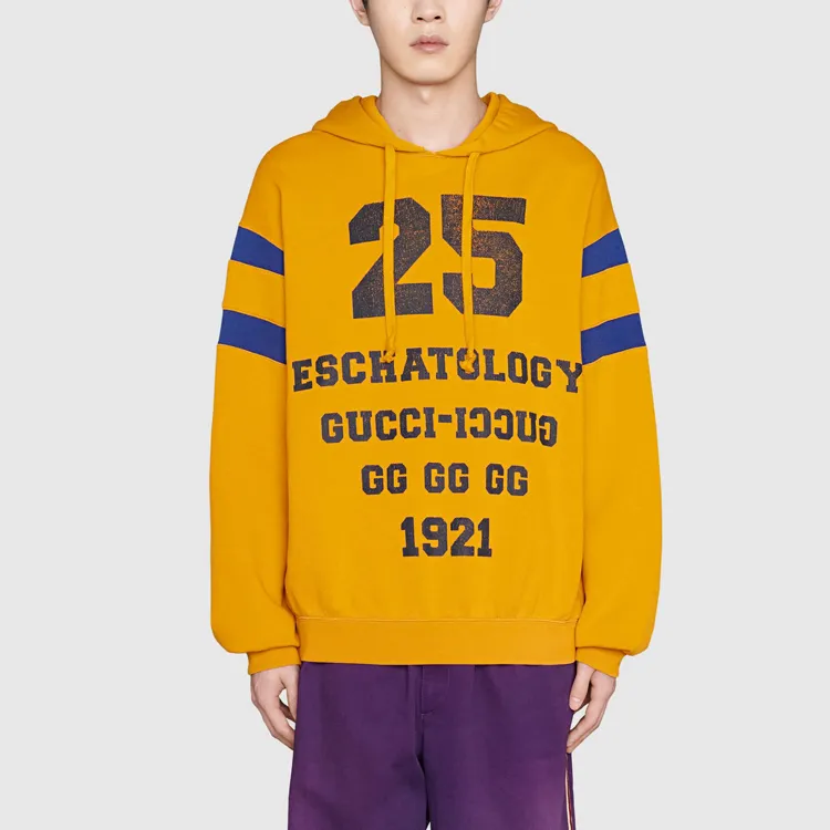 GUCCI Borderless Scrollwork Sweatshirt Men's Orange-4