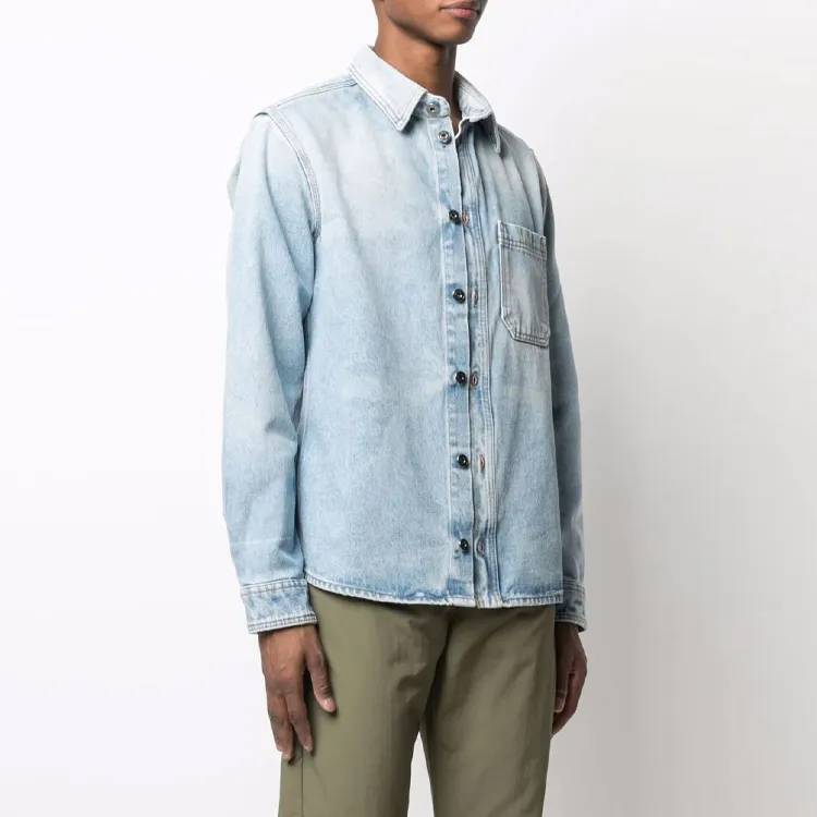 OFF WHITE SS21 Shirts Men Blue-3