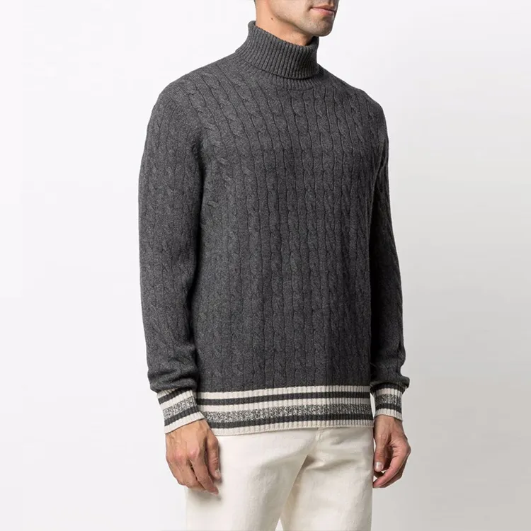 Brunello Cucinelli FW21 Cashmere Sweater Men's Gray-2