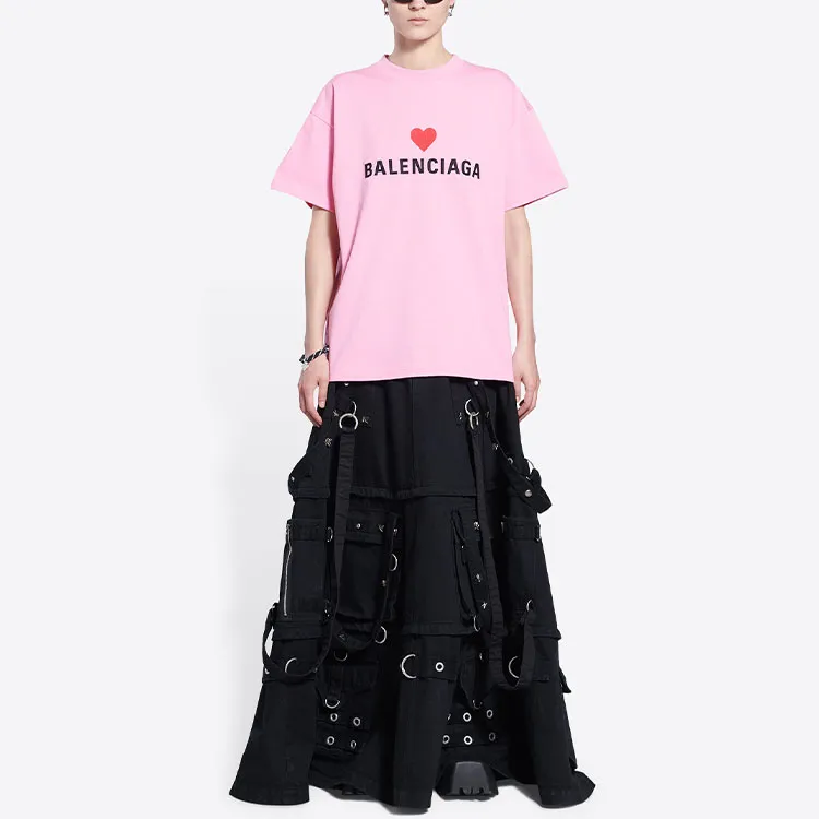 Balenciaga Regular T-Shirt Women's Pink Regular Fit-5