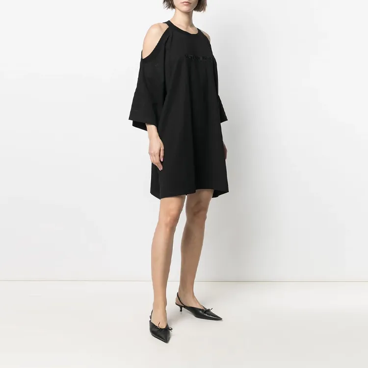 Vetements Long-Sleeved Dresses Women's Black-3