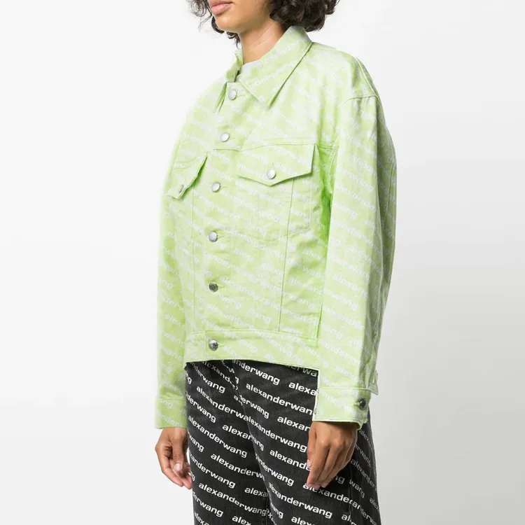 Alexander Wang Denim Jackets Women's Green-2