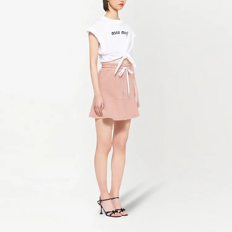 MIU MIU Casual Short Skirts Women's Pink-4