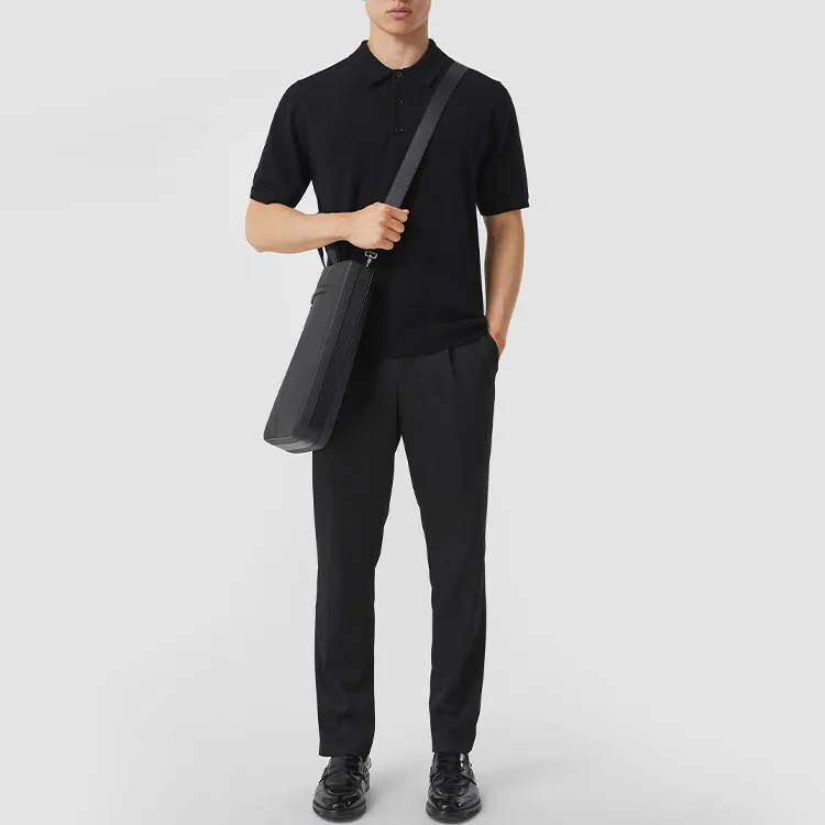 Burberry FW21 Polo Shirt Men's Black-1