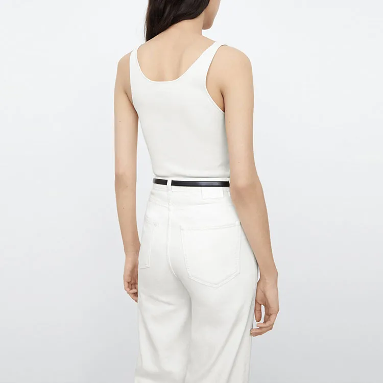 TOTEME Tank Tops Women's White-3