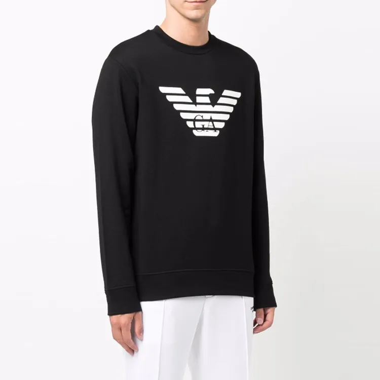 EMPORIO ARMANI Logo-print Cotton Sweatshirt-6