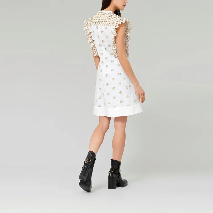 Chloé Sleeveless Dresses Women's White-2