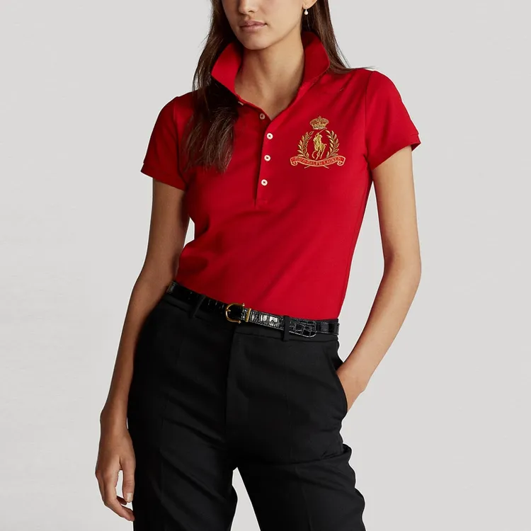 Polo Ralph Lauren Polo Shirts Women's Red-3
