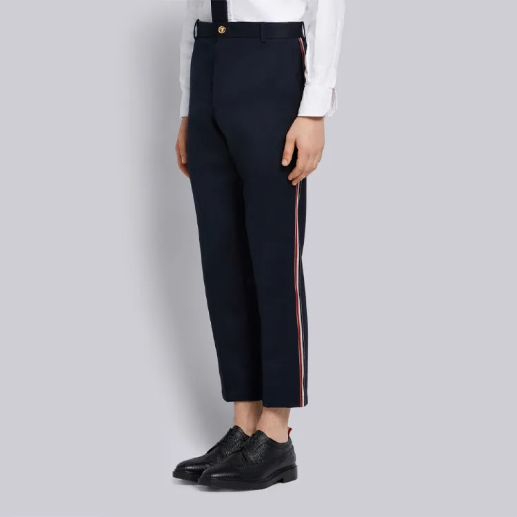 THOM BROWNE· Casual Pants Men's Marine Blue-4