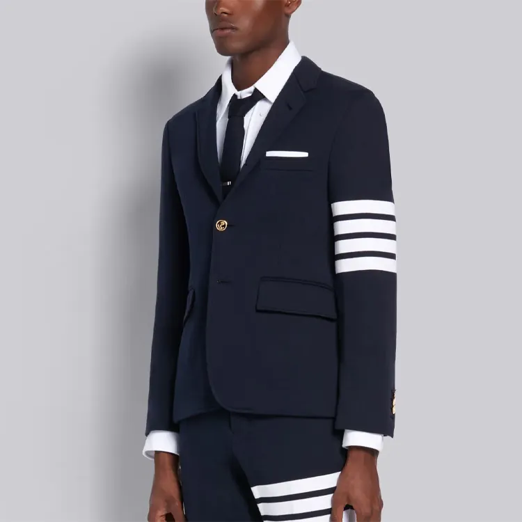 THOM BROWNE Business Suits Men Marine Blue-4