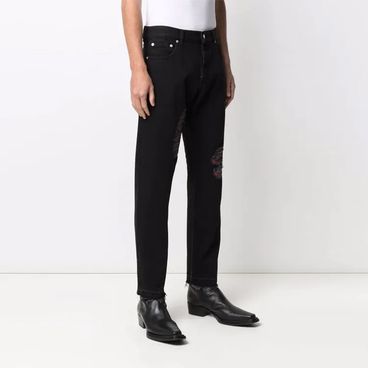 Alexander McQueen Jeans Men Black-3
