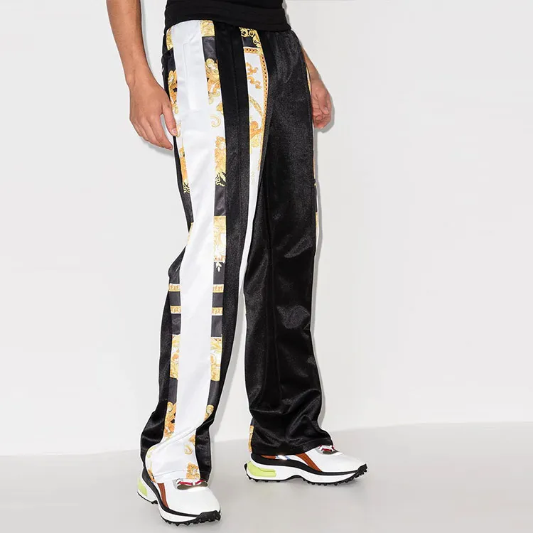 VERSACE Knitted Sweatpants Men's Black-3