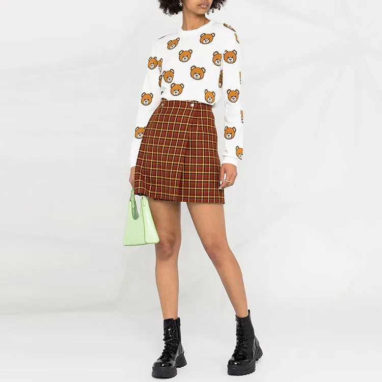MOSCHINO Slim Fit Sweater Women's White-1