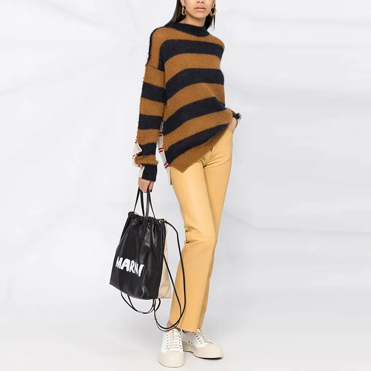 MARNI FW21 Fitted Sweater Women's Brown-3