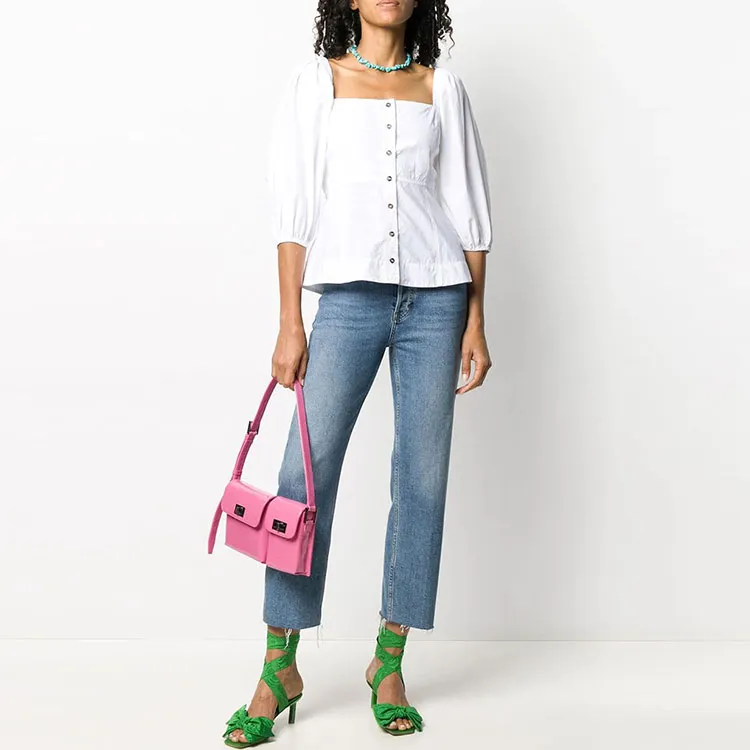 GANNI Shirts Women's White-3
