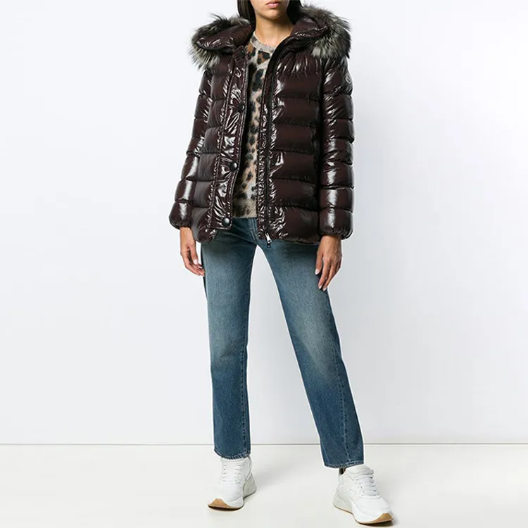 Moncler Down Jacket Women's Brown-1