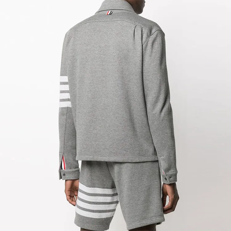 THOM BROWNE 4 Bar Stripe Cotton jersey Jacket-2
