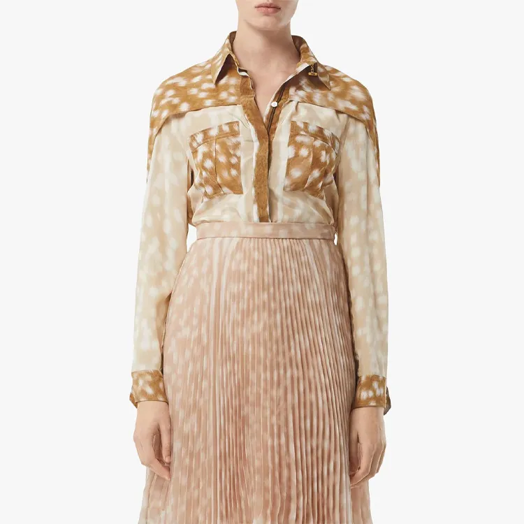 Burberry Shirts Women's Khaki-2