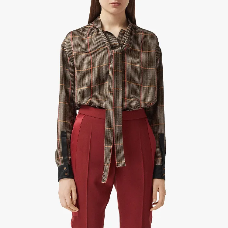 Burberry Shirts Women's Dark Brown-2