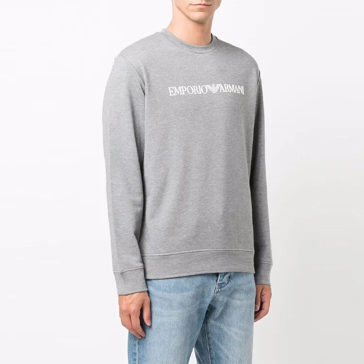 EMPORIO ARMANI Modal blend Sweatshirt With Logo Print-4