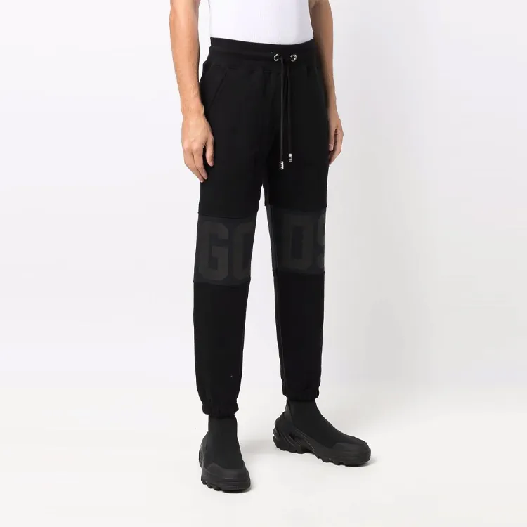 GCDS Knitted Sweatpants Men Black-3